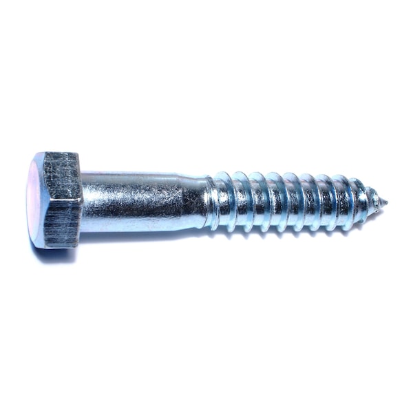 Midwest Fastener Lag Screw, 3/4 in, 4 in, Steel, Zinc Plated Hex Hex Drive, 20 PK 01360 - main